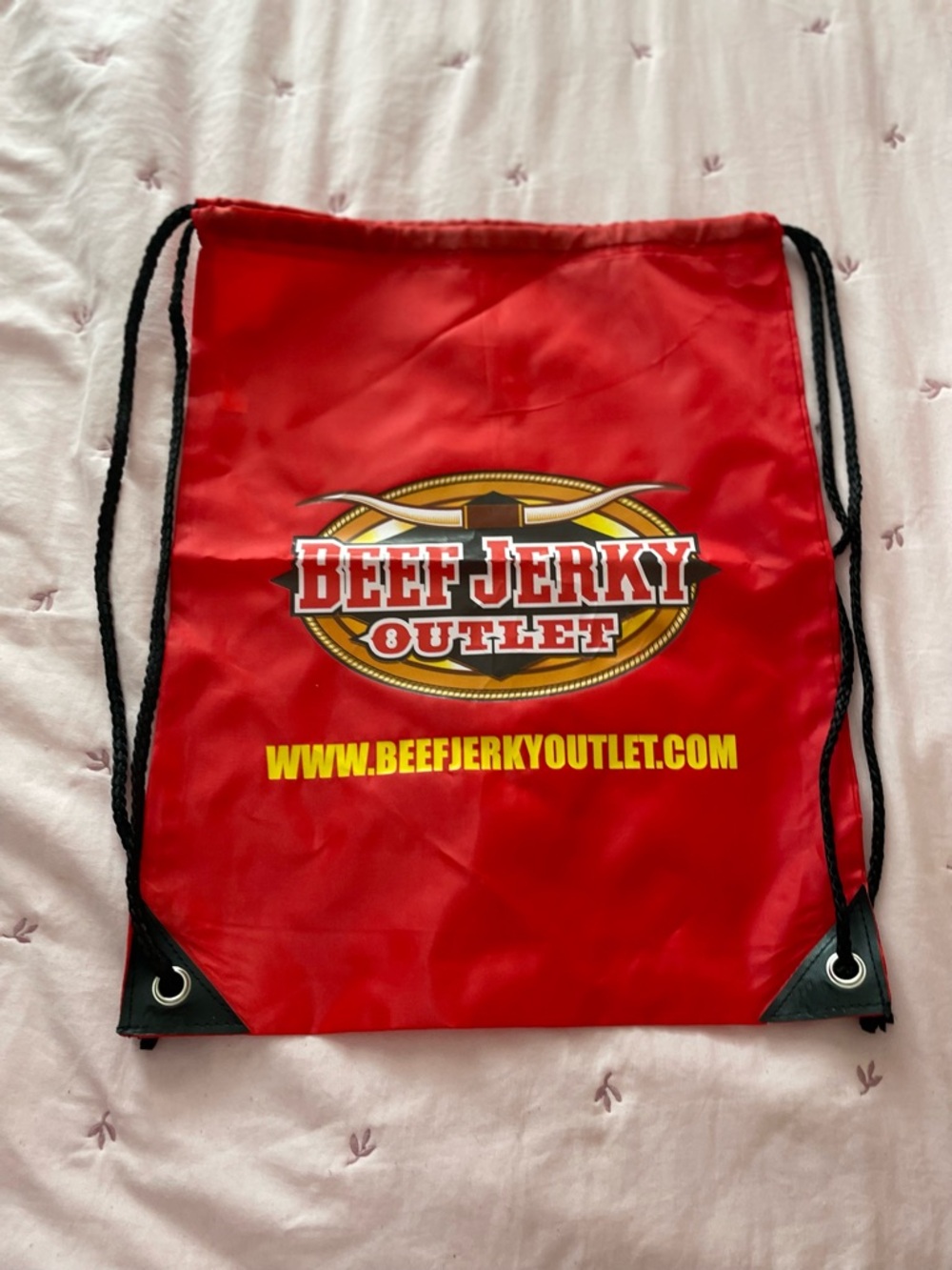 Red Drawstring Backpack